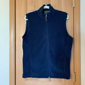 Woolrich Fleece Zip Dark Blue Vest M